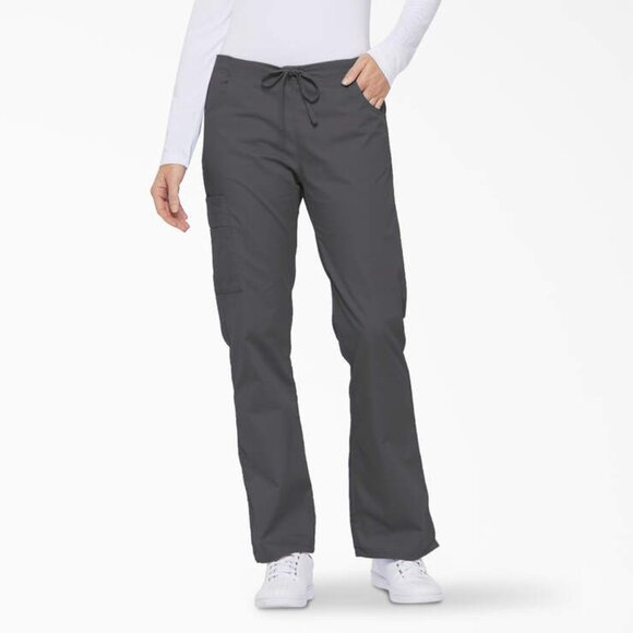 Dickies Pants - Dickies EDS Signature Scrubs Pant for Women Low Rise Drawstring Cargo 85100P Pet